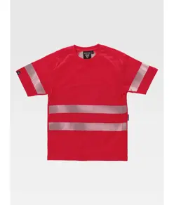 T-shirt manica corta alta visibilita Workteam