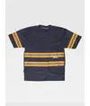 T-shirt manica corta bande rifrangenti fluorescenti Workteam