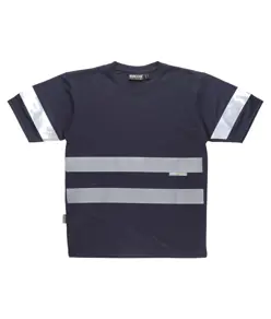 T-shirt manica corta bande rifrangenti Workteam