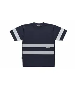 T-shirt manica corta bande rifrangenti Workteam