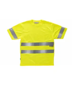 T-shirt manica corta bande rifrangenti Workteam