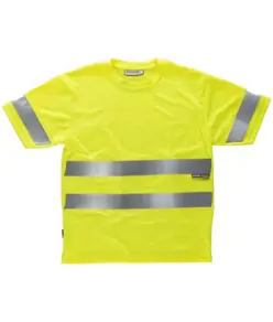 T-shirt manica corta bande rifrangenti Workteam