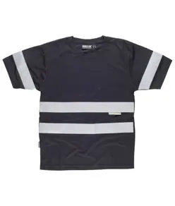 T-shirt manica corta bande rifrangenti Workteam