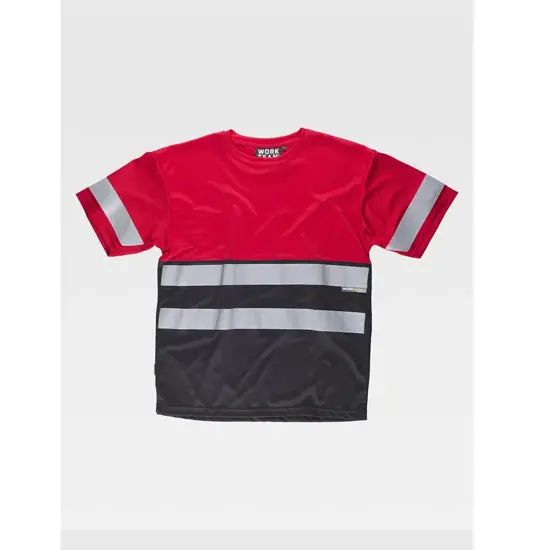 T-shirt manica corta bande rifrangenti Workteam