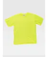 T-shirt manica corta poliestere mano cotone Workteam