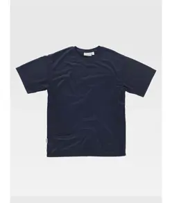 T-shirt manica corta poliestere mano cotone Workteam