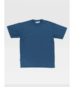 T-shirt manica corta poliestere mano cotone Workteam