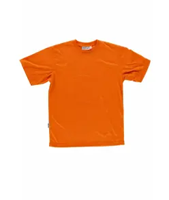 T-shirt manica corta poliestere mano cotone Workteam