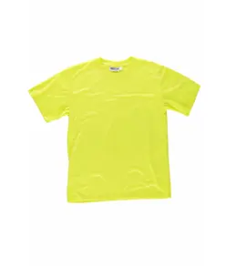 T-shirt manica corta poliestere mano cotone Workteam