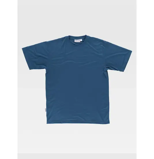 T-shirt manica corta poliestere mano cotone Workteam