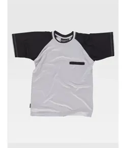 T-shirt manica corta tecnica con taschino Workteam