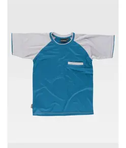 T-shirt manica corta tecnica con taschino Workteam