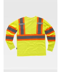T-shirt manica lunga alta visibilita classe 2 Workteam