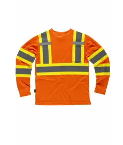 T-shirt manica lunga alta visibilita classe 2 Workteam