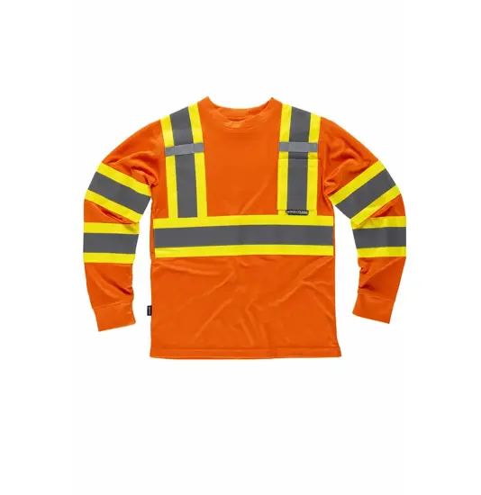 T-shirt manica lunga alta visibilita classe 2 Workteam