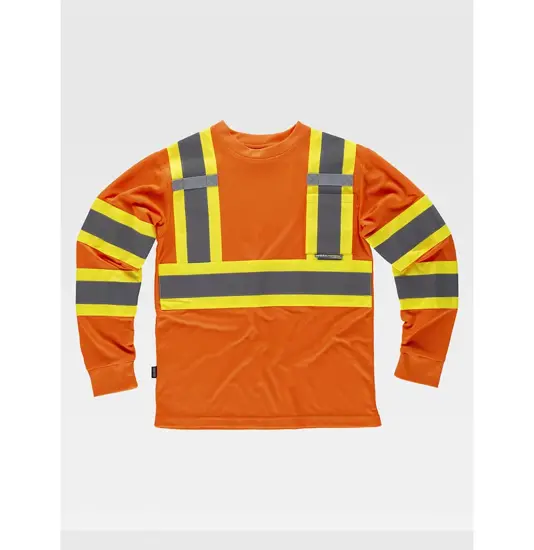 T-shirt manica lunga alta visibilita classe 2 Workteam