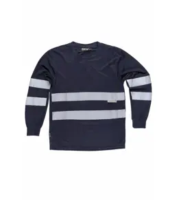 T-shirt manica lunga bande rifrangenti Workteam