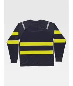 T-shirt m/l alta visibilita micropique bicolore Workteam