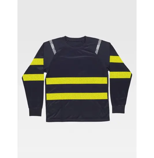 T-shirt m/l alta visibilita micropique bicolore Workteam