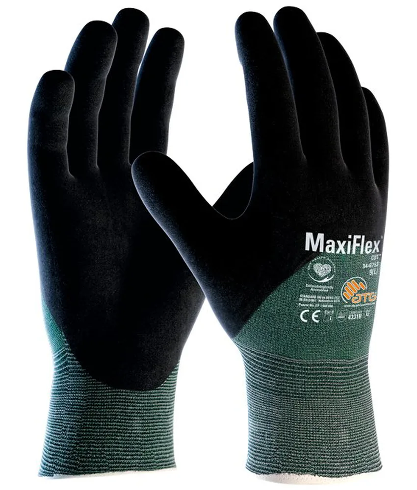 12 paia guanti da lavoro con rivestimento 3/4 ATG MaxiFlex Cut, resistente al taglio - ultra sottile