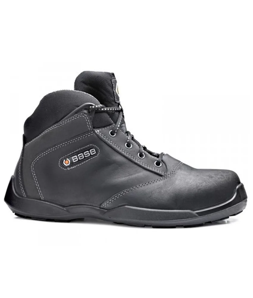 Scarpe antinfortunistiche alte S3 Base Hockey, SRC - in pelle fiore