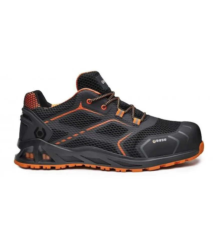 Scarpe antinfortunistiche basse S1P Base K-step, anticalore HRO - antiscivolamento SRC - tessuto traspirante