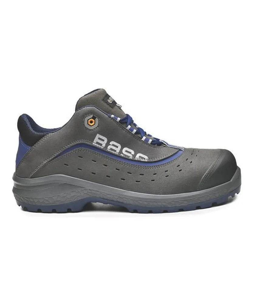 Scarpe antinfortunistiche S1P Base Be-light, areate - antiscivolamento SRC - in microfibra