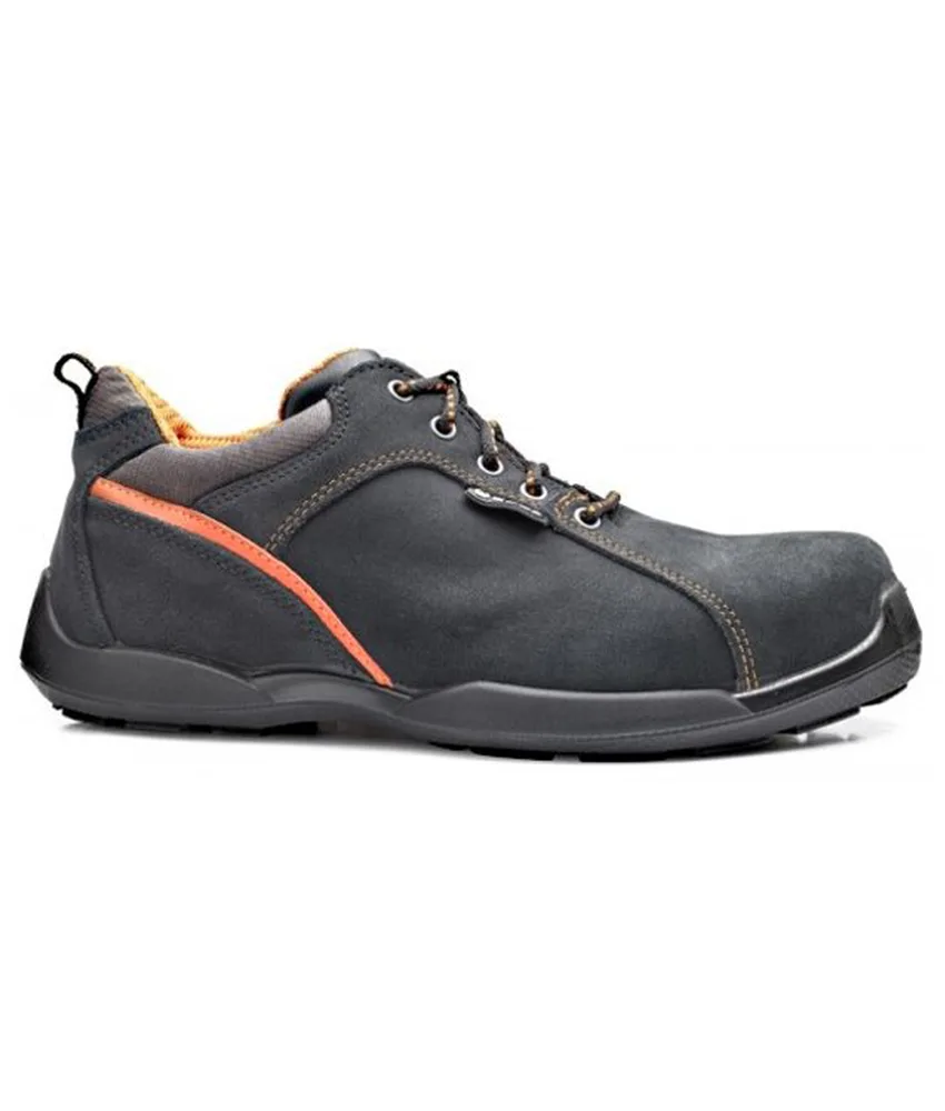 Scarpe antinfortunistiche S1P Base Scuba, antiscivolamento SRC - pelle di alta qualità