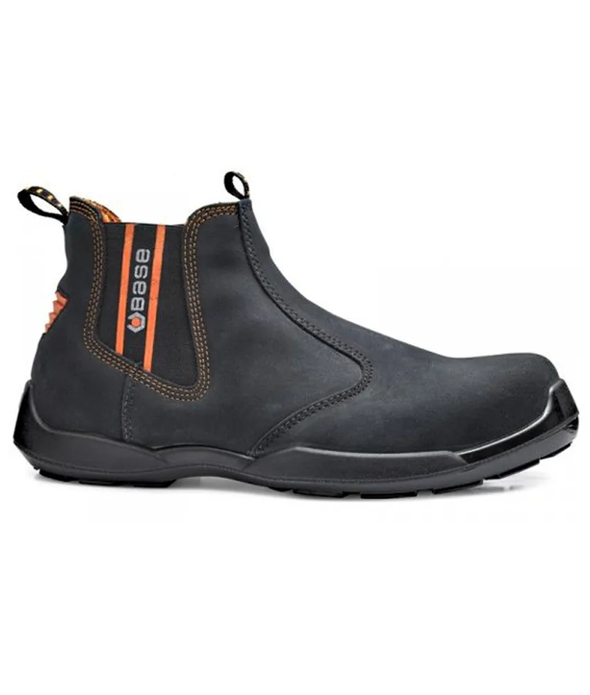 Scarpe antinfortunistiche senza lacci S1P Base Dealer, alte - antiscivolamento SRC