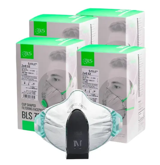 Kit di 20 mascherine filtranti FFP3 Zer0 32 con valvola elettronica Active Shield BLS