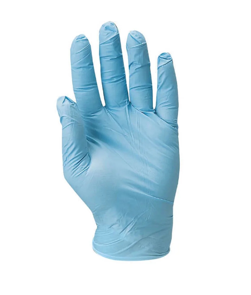 10 box da 100 guanti monouso in nitrile blu, senza polvere