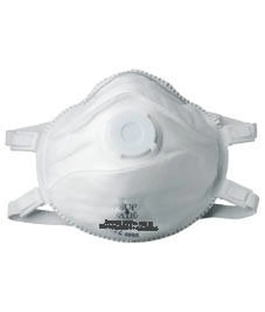 12 box da 5 mascherine con doppia protezione Coverguard MO23306, 12 box da 5 - con valvola e flangia nasale
