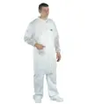 camici monouso in polipropilene con zip Coverguard White SPP Coat