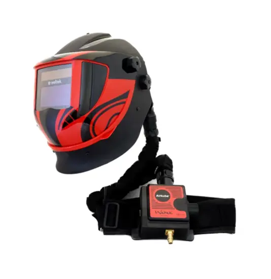 Casco per smerigliatura con regolatore d'aria Weltek Navitek S4 Airkube