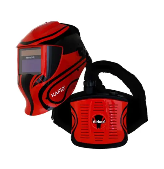 Casco per smerigliatura con sistema filtrante Weltek Kapio S4 Airkos