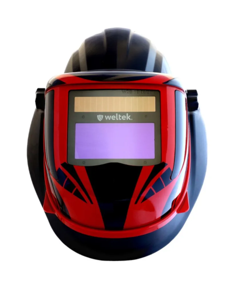 Casco per smerigliatura Weltek Navishock S4, campo visivo 93 x 43mm - alimentazione solare