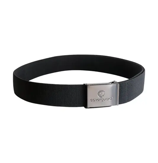 Cintura elasticizzata regolabile colore nero fibbia acciaio