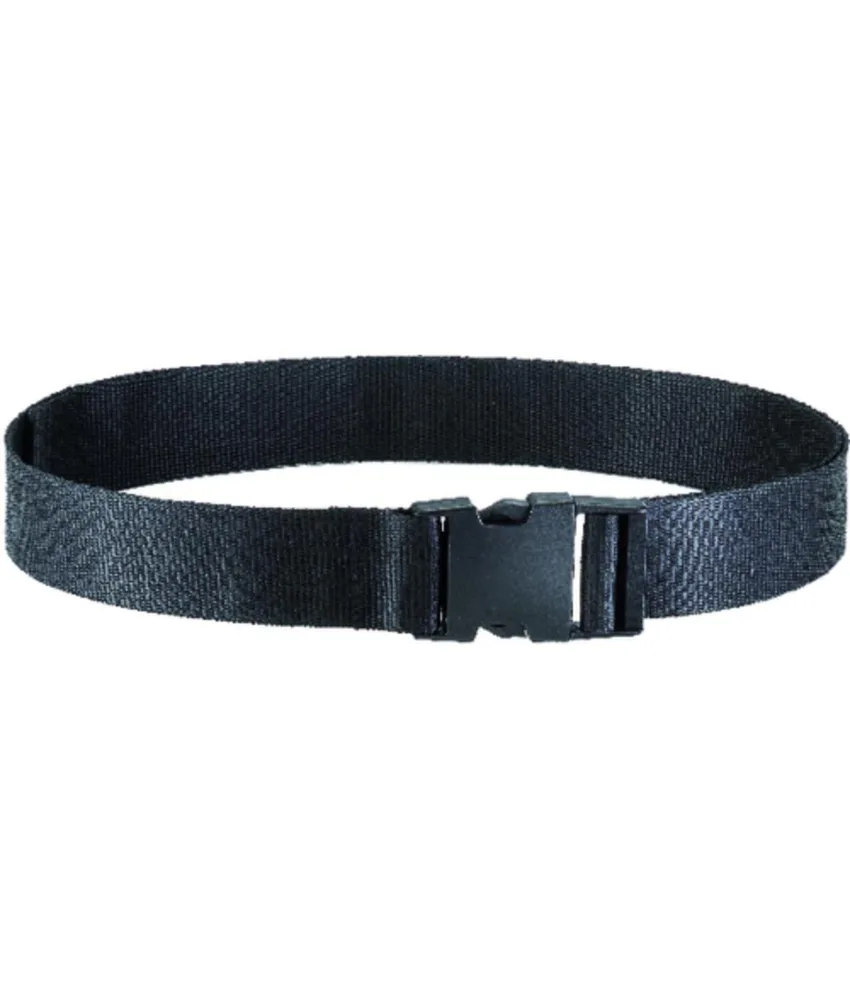 Cintura elasticizzata regolabile colore nero fibbia plastica, fibbia in plastica - regolabile