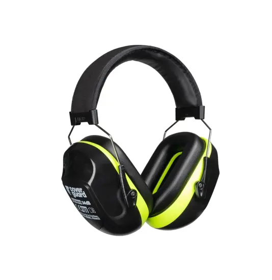 Cuffie antirumore nero e giallo fluo