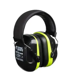 Cuffie antirumore nero e giallo fluo