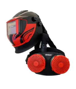 Elmetto per smerigliatura con sistema filtrante avanzato Weltek Navitek S4 Airkem P