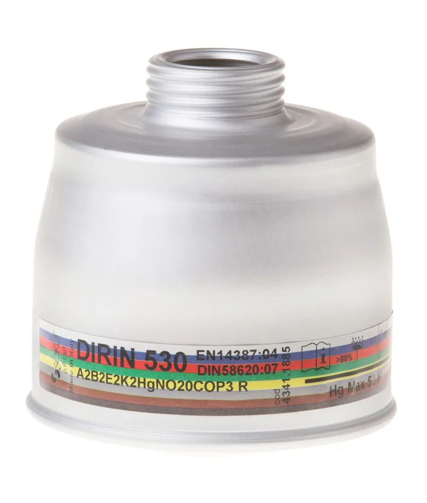 Filtro Coverguard, protezione A2B2E2K2HgNO - filettato speciale DIN EN148-1 / RD-40