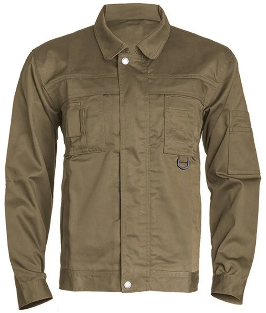 Giacca da lavoro colletto a camicia Coverguard Class Grey, Poliestere/Cotone - multitasche e con porta biro