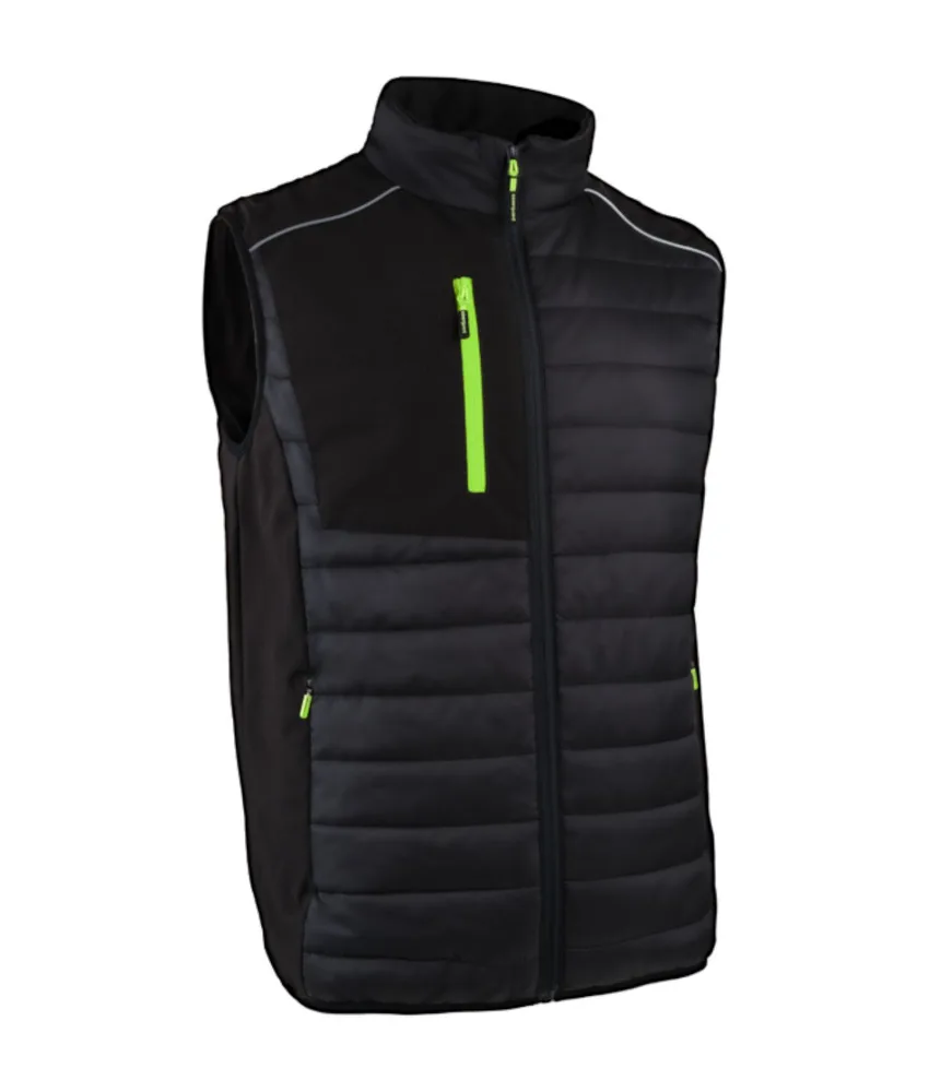 Gilet da lavoro softshell Coverguard BRASERO, softshell a 3 strati - protezione per il mento