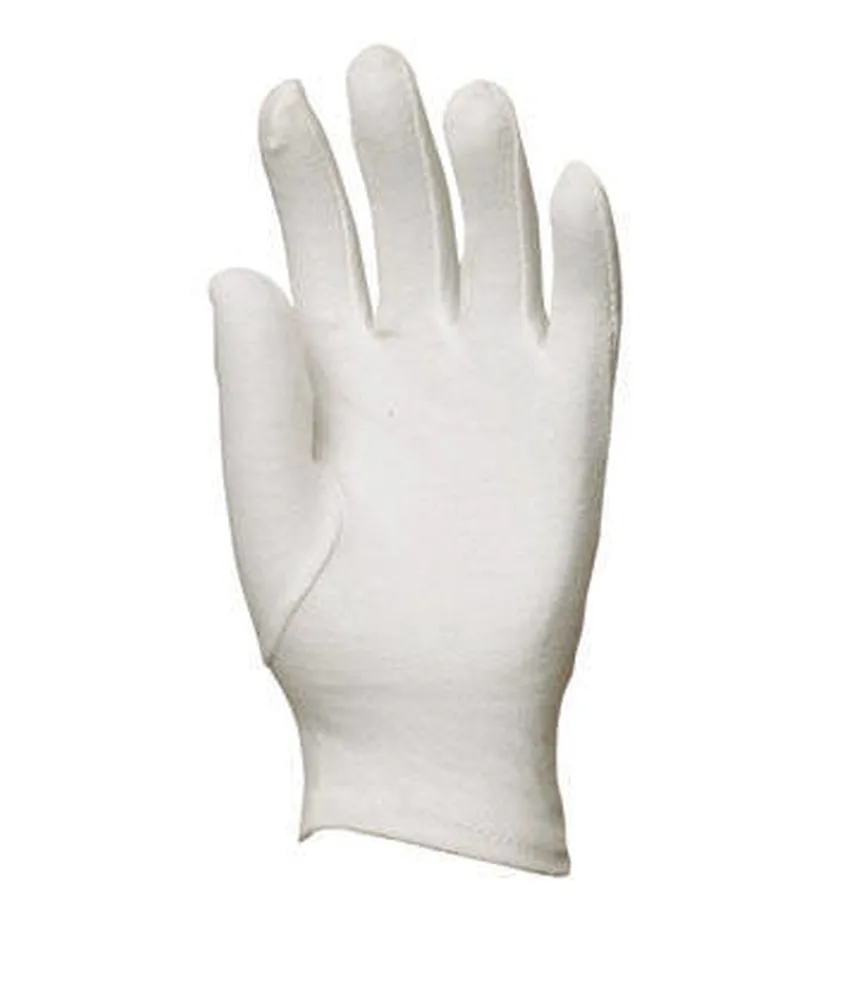 600 paia guanti 100% cotone da lavoro Coverguard, 100% cotone di qualità - colore bianco