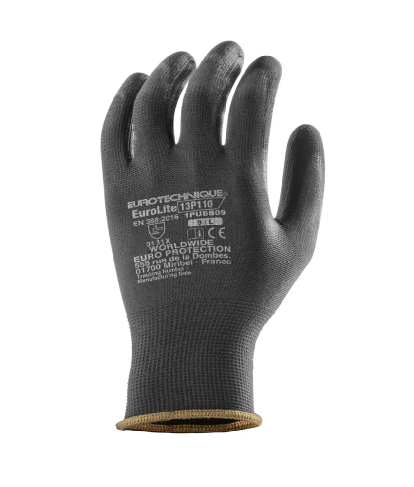 5 paia guanti antitaglio Coverguard EUROLITE 13P110, calibro 13 - spalmatura in pu