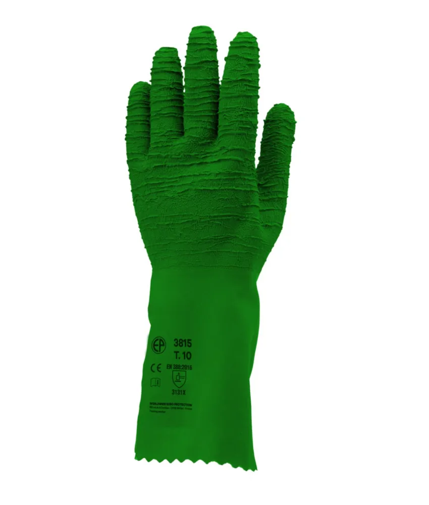 5 paia guanti antitaglio Coverguard EUROSTRONG 3815, spalmatura totale in latex - lunghezza totale 32cm