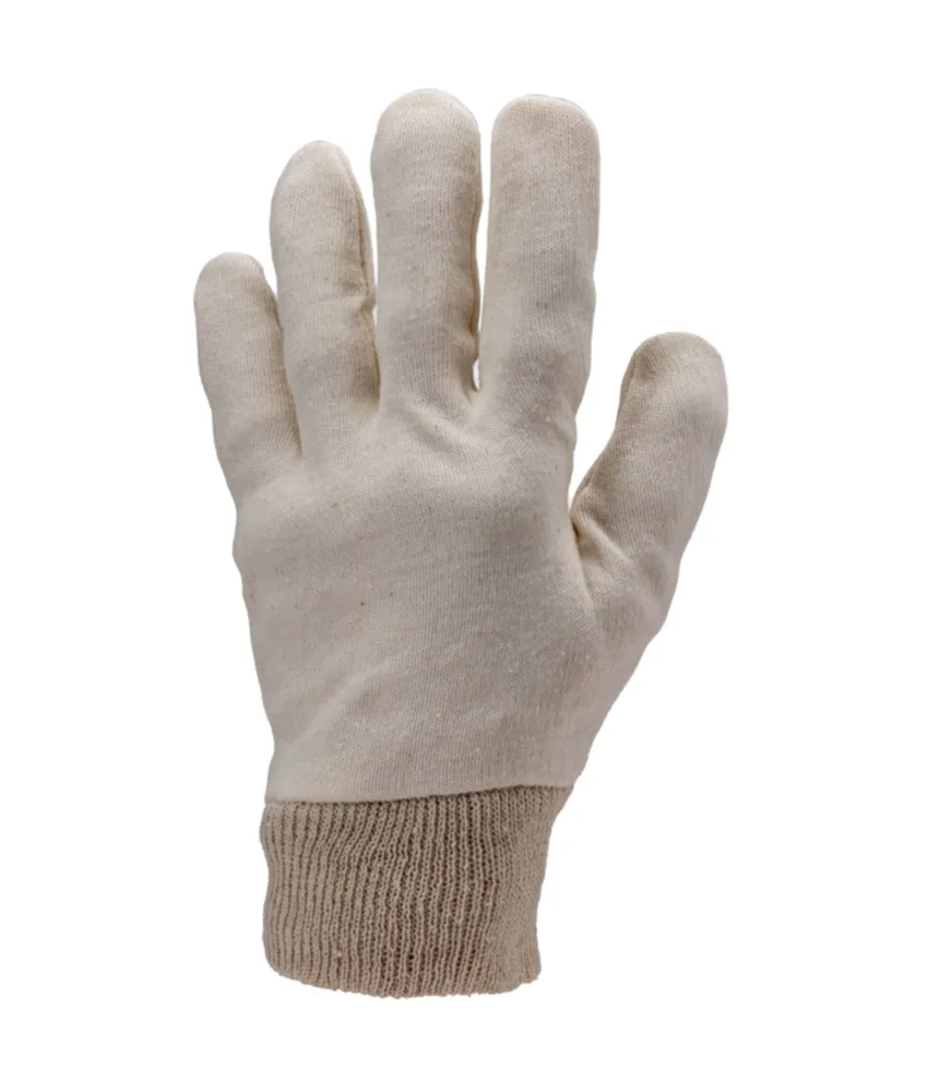 300 paia guanti da lavoro in cotone interlock Coverguard 4110, Cotone interlock 40 gr - polsino elastico lavorato a maglia