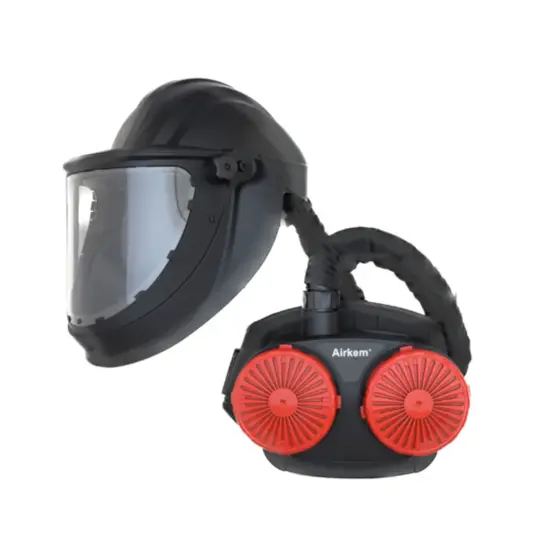 Maschera per smerigliatura con sistema filtrante Weltek Navishock Airkem P Visor