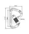 Moschettone per imbracatura Coverguard Nateq
